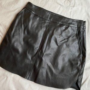 Faux Leather Skirt